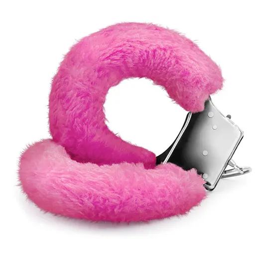 Наручники з хутром Crushious рожеві - фото 3