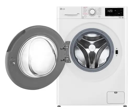 Пральна машина LG фронтальна 85 кг 1200 A+++ 48 см дисплей пара інвертор білий - фото 3