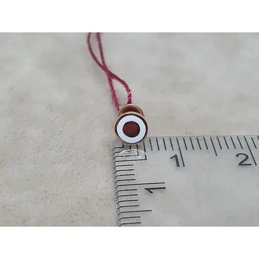 Золота моносережка-пуссета Tango з емаллю. 500043Ш Білий - фото 4