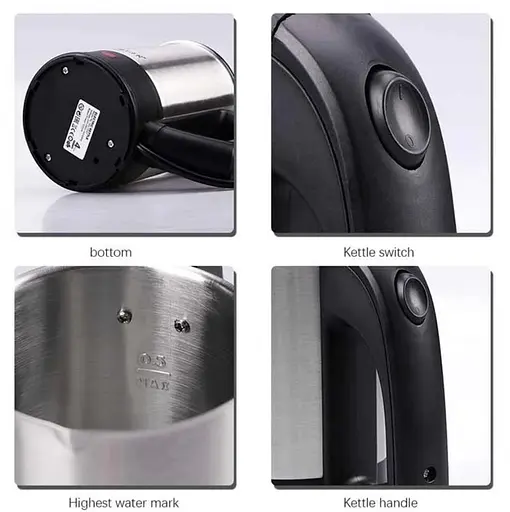 Электрический чайник RAF R-7887 0.5л с 2 чашками - фото 3