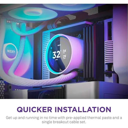 СВО NZXT Kraken Elite 280 RGB White (RL-KR28E-W2) - фото 8