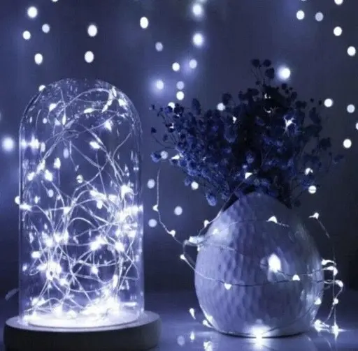 Светодиодная гирлянда Sun Lamp Капля Росы 100 LED 10 м теплый белый свет батарейки - фото 5