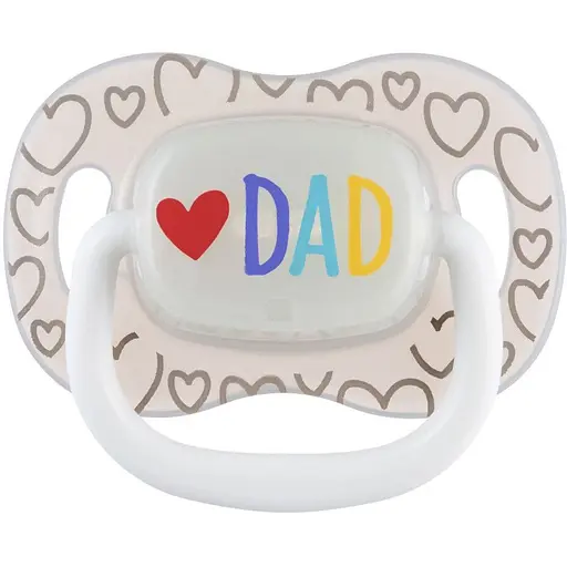 Пустышка силиконовая симметричная Canpol babies LoveMum&Dad 0-6 месяцев 2 шт. (34/939) - фото 3