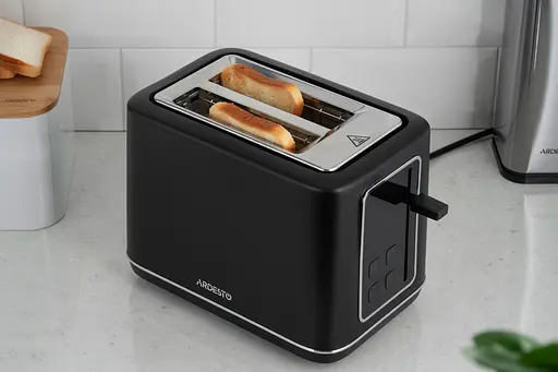 Тостер Ardesto Elegance T-K301E 800 Вт LED дисплей пластик чорний - фото 6