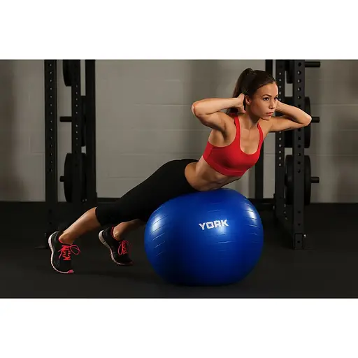 Фитбол York Fitness 65см синий + насос - фото 6