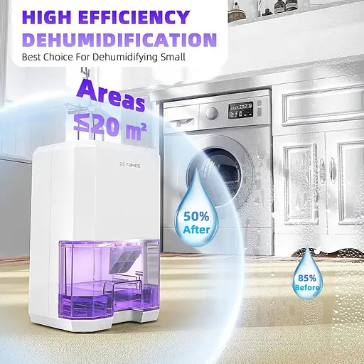 Осушитель для дома с автоматическим выключением и визуальным резервуаром для воды - фото 5