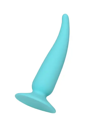 Анальная пробка ToDo Anal Plug Cappy 12.5 см (бирюзовый) - фото 4