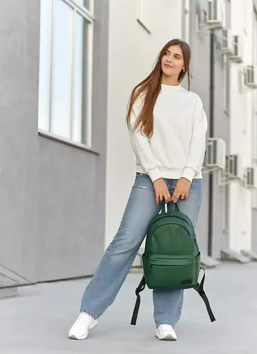 Женский рюкзак Sambag Zard LST зеленый 46 х 28 х 13 см (25018007) - фото 6