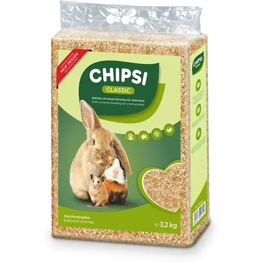 Наполнитель для грызунов Chipsi Classic опилки 60 л/3.2 кг