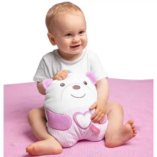 М'яка музична іграшка-нічник Chicco Заспокійливе ведмежа 25 см рожеве (12266.10) - фото 5