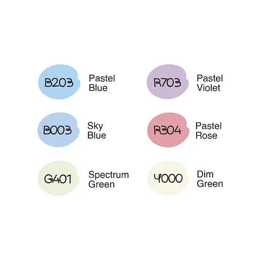 Набор маркеров Pastel, 6 шт. - фото 2