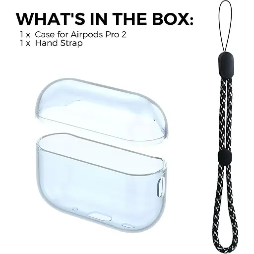 Чехол AhaStyle Transparent Case для Airpods Pro 2 Blue [133862] - фото 3