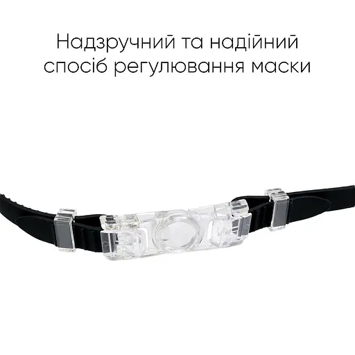 Дитяча маска для плавання Renvo Garsen JR Anti-fog чорний OSFM (1SM110-01) - фото 5