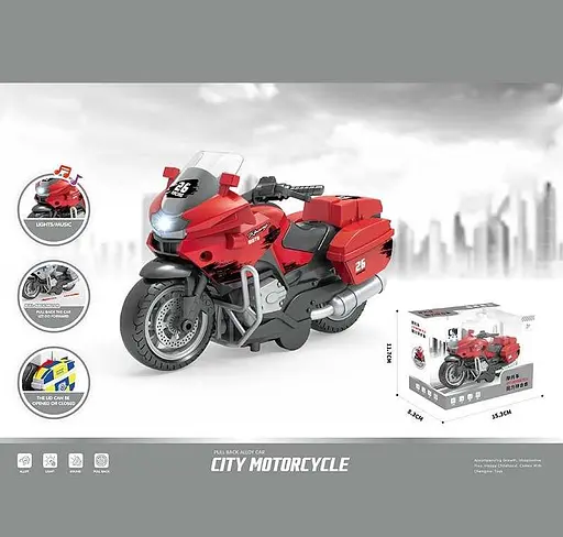 Мотоцикл металопластиковий, CLM0781B - фото 2