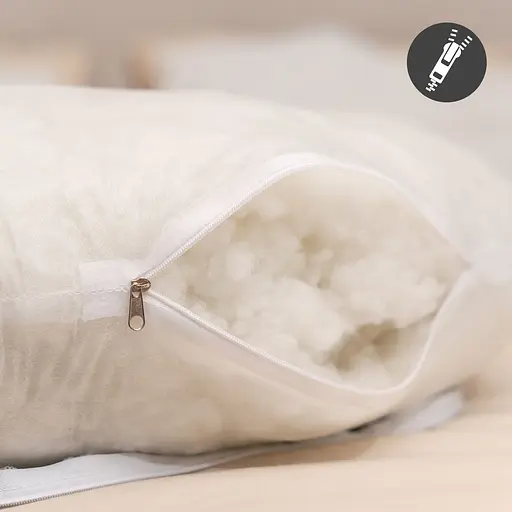 Подушка Sonex Basic Flex для беременных и отдыха П-образная антиаллергенная 135x68x25 розовая (SO102578) - фото 5