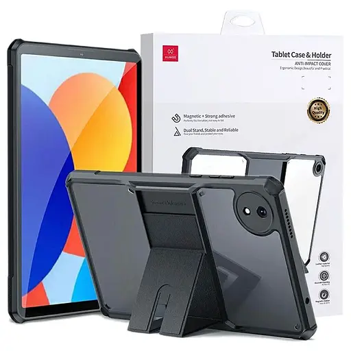 Чохол накладка з підставкою HunDD з посиленими кутами для для Xiaomi Redmi Pad SE (8.7") Чорний - фото 6