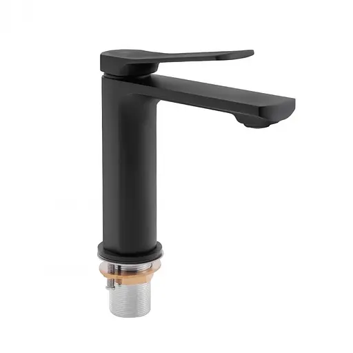 Смеситель для раковины Qtap Slavonice QTSLA1042103B Black Matt Черный матовый - фото 1