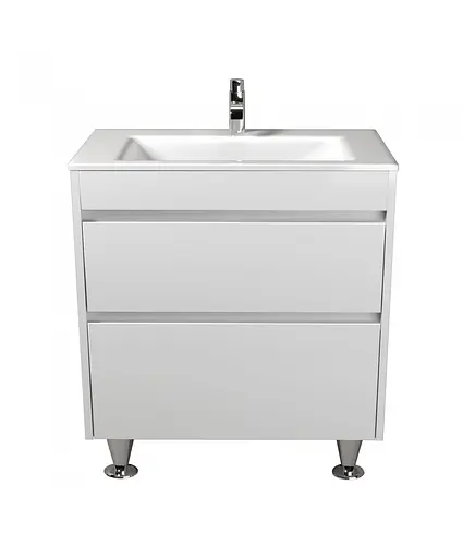 Тумба Мойдодир Prime 80 з умивальником Amalfi 80 підлогова Білий - фото 9