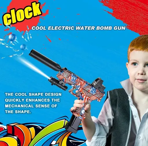 Бластер Pistol Drum Gel Ball 5000 шт. с гель шариками орбиз blue - фото 4