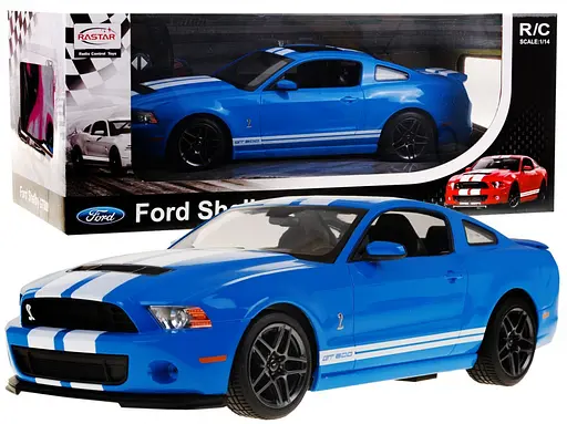 Машинка RASTAR Ford Shelby Mustang GT500 на дистанційному керуванні + пульт 1:14 синій 49400