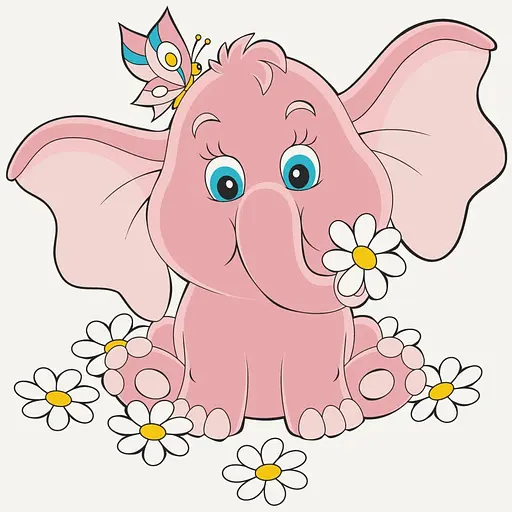 Набір для розпису ArtCraft Рожеве слоненя 30 x 30 см (15035-AC)