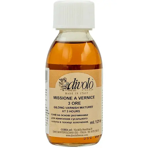 Клей мікстіон Divolo для поталі 3 год на олійній основі 125 мл - фото 1