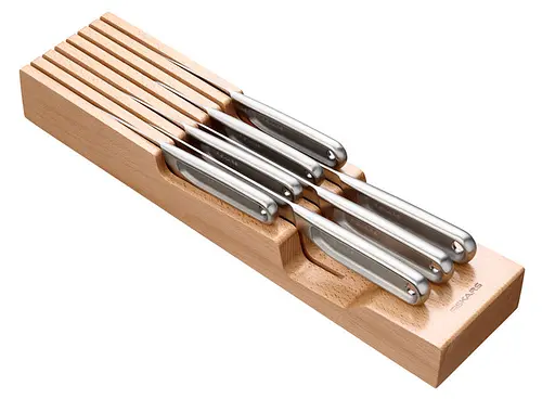 Подставка для хранения ножей Fiskars All Steel деревянная (1062890) - фото 3