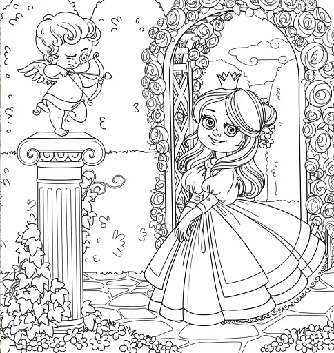 Розмальовки, аплікації, завдання. Принцеси. Прекрасні та дивовижні. 40 наліпок - фото 5