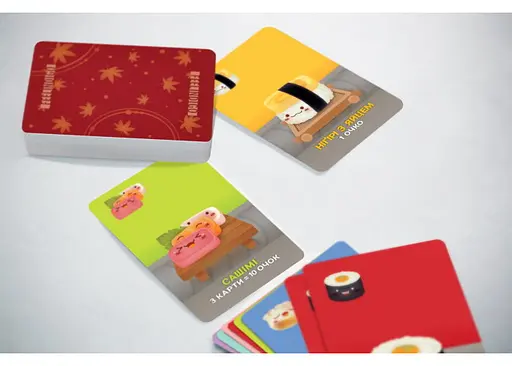Настольная игра Feelindigo Суши карты (Sushi Go) (укр.) + дополнение "Соевый соус" (SG001) - фото 4