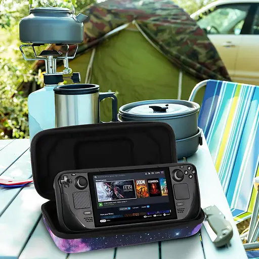 Сумка, сумісна з Steam Deck, жорсткий чохол, сумісний з аксесуарами Steam Deck, переносна дорожня сумка, універсальний чохол з від - фото 7