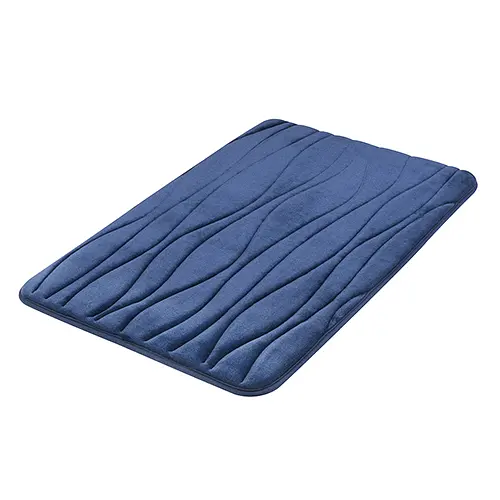 Килимок для ванної Bisk SILK темно-синій (07083)