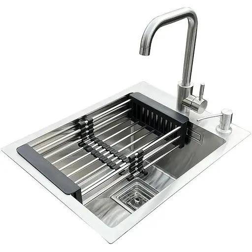 Комплект мийка + змішувач Romzha Arta Nova U-350 (B) - фото 1