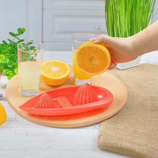 Соковыжималка ручная для цитрусовых и терка для овощей, Kitchette Красный 84950 - фото 4