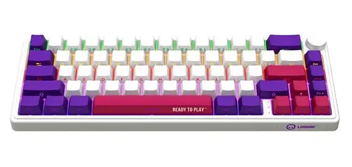 Клавіатура Lorgar KBP70MW Pro Wireless 65% Compact Black White EN/UA (LRG-KBP70MW-WH-US) - фото 1