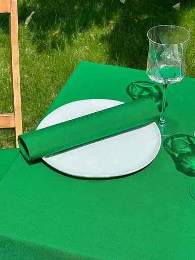 Водовідштовхувальна скатертина Зелений однотон 160х120 см - фото 9