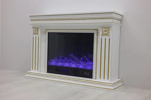 Електричний камін Valencia Gold Bluetooth звук потріскування дров 1500Вт (10080115) - фото 8