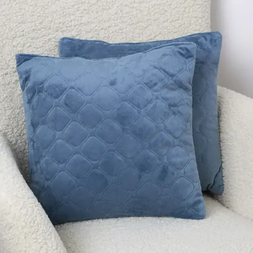 Подушка декоративна ТЕП Velour Dark Blue 40 x 40 см (3-00437_34012) - фото 1