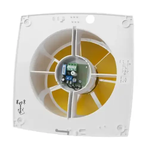 Вытяжной вентилятор Домовент 125 СТ с сеткой и таймером белого цвета - фото 4