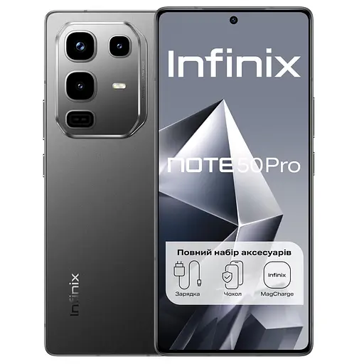 Смартфон Infinix Note 50 Pro X6855 8/256GB Shadow Black - фото 2