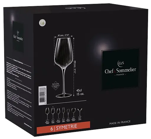Набор бокалов C&S Symetrie 6х450 мл (6939891) - фото 8