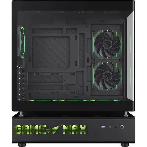 Корпус GameMax N90 из закаленного стекла без блока питания, черный (N90 BG) - фото 12
