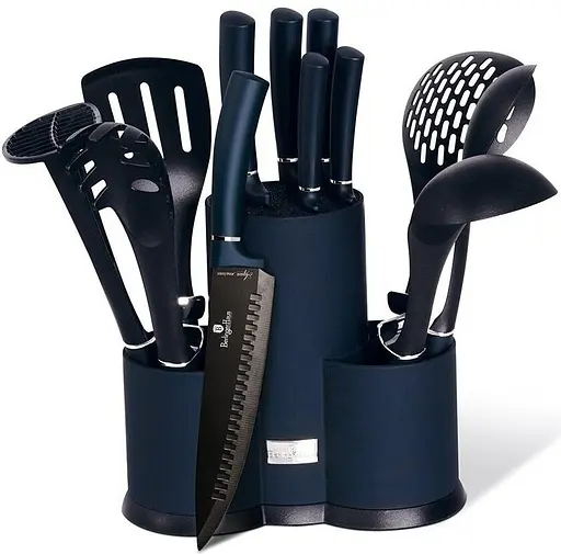 Набор кухонных принадлежностей и ножей Berlinger Haus Metallic Line Aquamarine Edition (BH-6249A) - фото 1