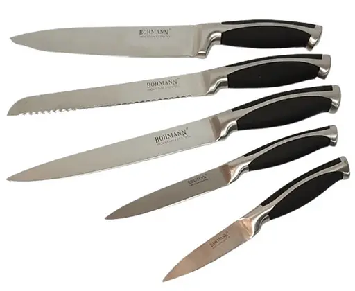 Набор ножей для кухни с подставкой Bohmann BH-5044 кухонные ножи с подставкой - фото 6