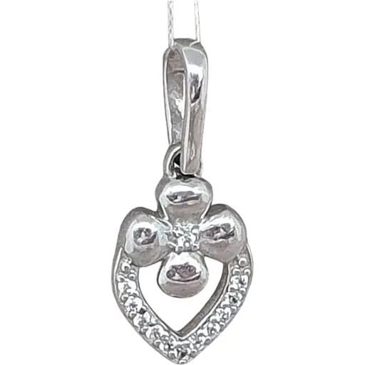 Срібна підвіска Лазурит з фіанітами. 39102р