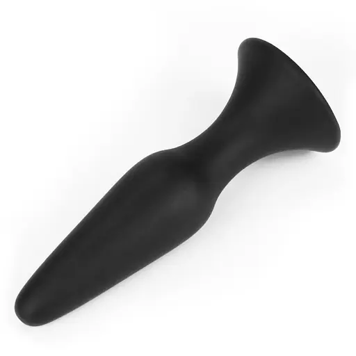 Анальна пробка LoveToy Lure Me Butt Plug Slim 11.5 см (чорний) - фото 5