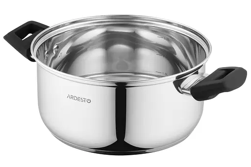 ARDESTO Каструля Gemini, скляна кришка, 3.8 л, нержавіюча сталь - фото 2