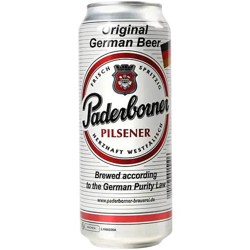 Пиво Paderborner Pilsener світле 4.8% з/б 6 л (12 шт. х 0.5 л) - фото 4