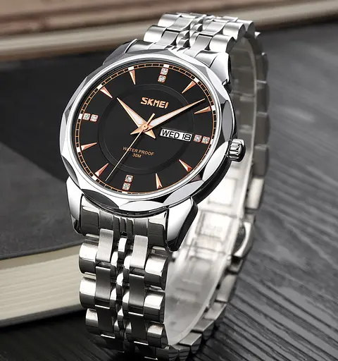 Наручний годинник Skmei 9268 Silver Black, 9268SIBK (18385) - фото 4