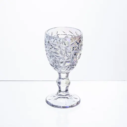 Набір чарок на ніжці 6 штук 50 мл для горілки наливки подарункові чарки скляні Yiwu HP-19-178 - фото 3