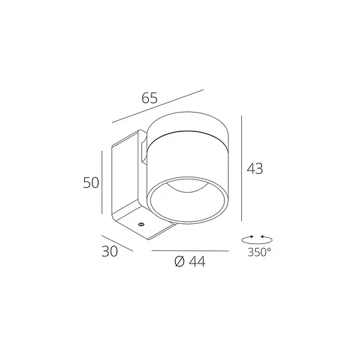 Настінний світильник RWLB083-1 1×4W WH 4000K - фото 2